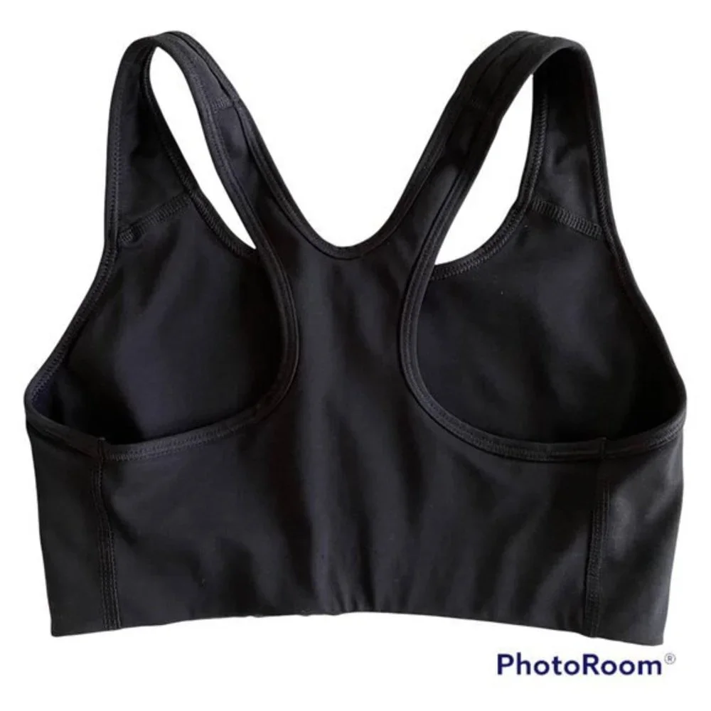 NIKE Swoosh Black Dri-Fit Ladies Athletic Activewear‎ Sports Bra, S